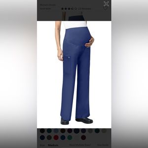 wonderwink maternity scrub pants
